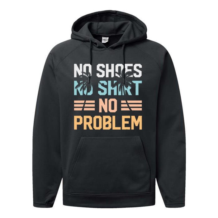 No Shoes No Problem Coconut Tree Country Music Performance Fleece Hoodie