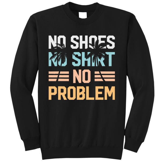 No Shoes No Problem Coconut Tree Country Music Sweatshirt