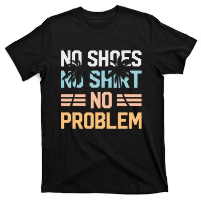 No Shoes No Problem Coconut Tree Country Music T-Shirt