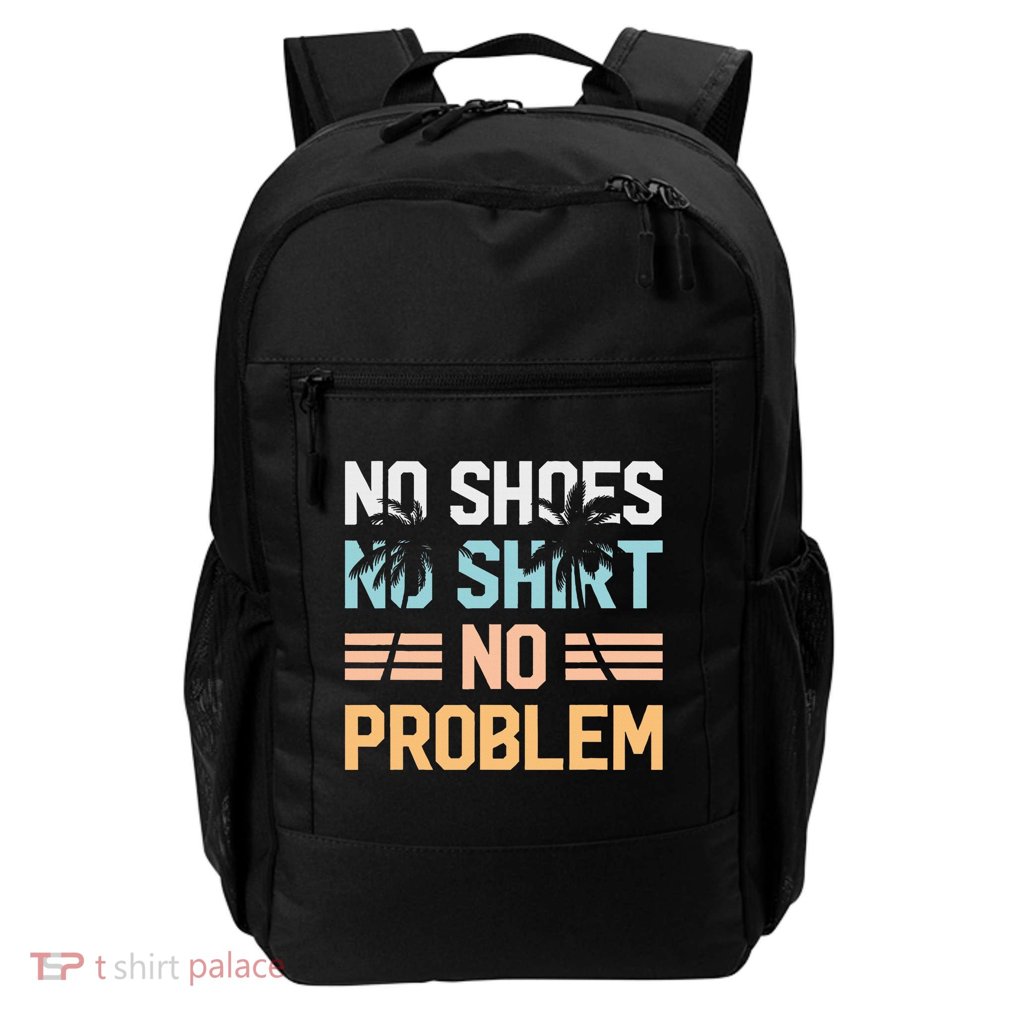 No Shoes No Problem Coconut Tree Country Music Daily Commute Backpack