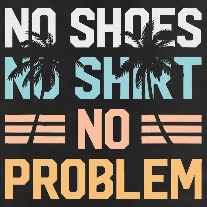 No Shoes No Problem Coconut Tree Country Music Beanie