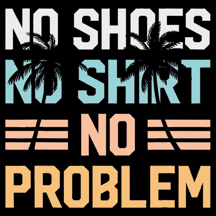 No Shoes No Problem Coconut Tree Country Music Drawstring Bag