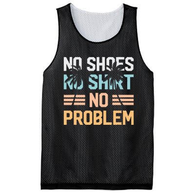 No Shoes No Problem Coconut Tree Country Music Mesh Reversible Basketball Jersey Tank