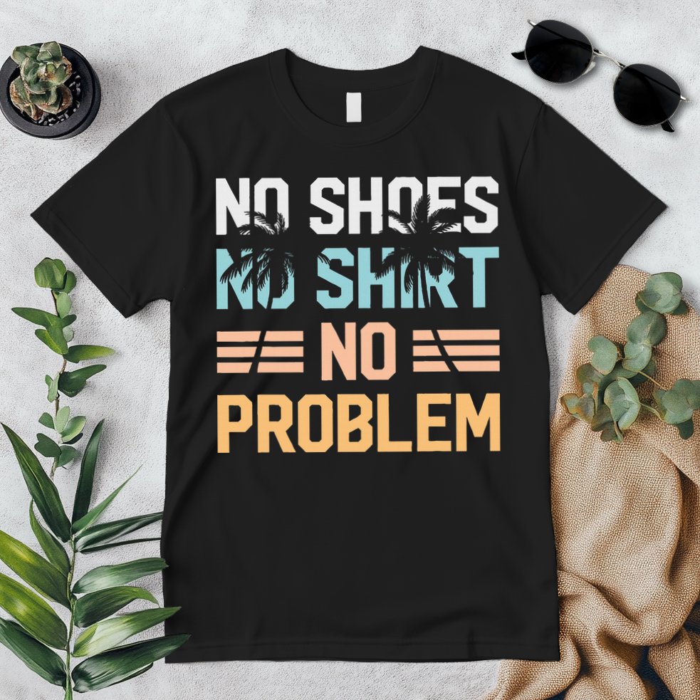 No Shoes No Problem Coconut Tree Country Music Premium T-Shirt