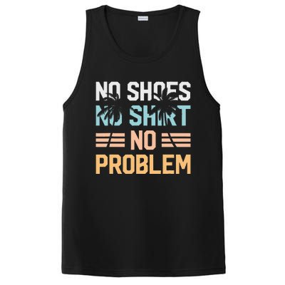 No Shoes No Problem Coconut Tree Country Music PosiCharge Competitor Tank