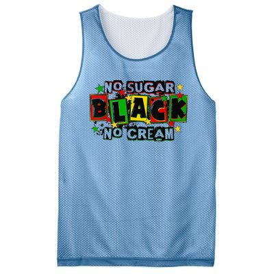 No Sugar No Cream Black Coffee Juneteenth Freedom Day Mesh Reversible Basketball Jersey Tank