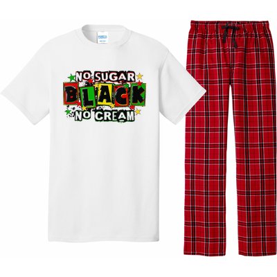 No Sugar No Cream Black Coffee Juneteenth Freedom Day Pajama Set