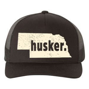 Nebraska State Nickname Husker Distressed Yupoong Adult 5-Panel Trucker Hat