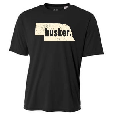 Nebraska State Nickname Husker Distressed Cooling Performance Crew T-Shirt