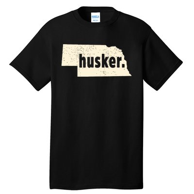 Nebraska State Nickname Husker Distressed Tall T-Shirt