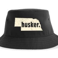 Nebraska State Nickname Husker Distressed Sustainable Bucket Hat