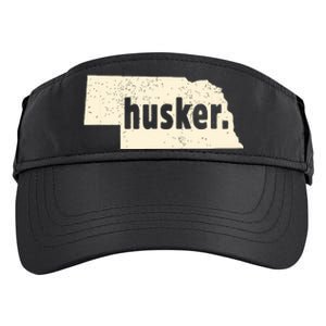 Nebraska State Nickname Husker Distressed Adult Drive Performance Visor