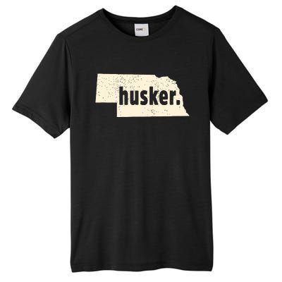 Nebraska State Nickname Husker Distressed Tall Fusion ChromaSoft Performance T-Shirt