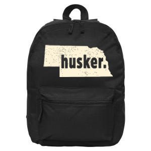 Nebraska State Nickname Husker Distressed 16 in Basic Backpack