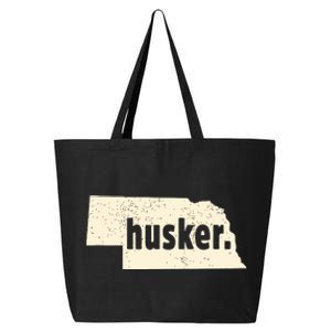 Nebraska State Nickname Husker Distressed 25L Jumbo Tote