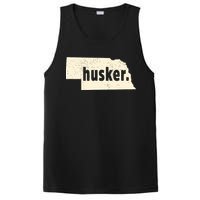 Nebraska State Nickname Husker Distressed PosiCharge Competitor Tank