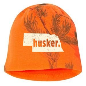 Nebraska State Nickname Husker Distressed Kati - Camo Knit Beanie