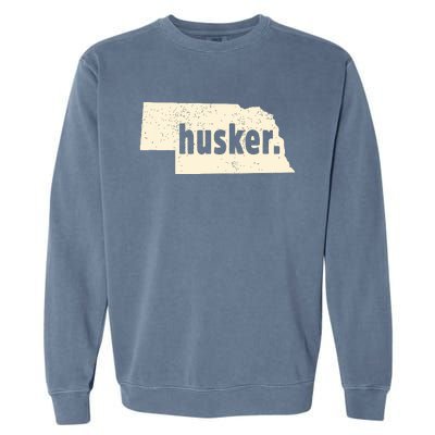 Nebraska State Nickname Husker Distressed Garment-Dyed Sweatshirt