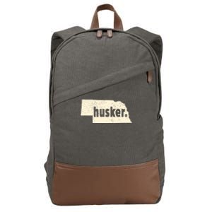 Nebraska State Nickname Husker Distressed Cotton Canvas Backpack