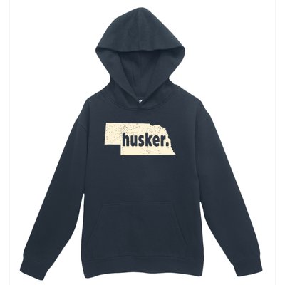 Nebraska State Nickname Husker Distressed Urban Pullover Hoodie