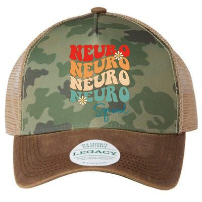 Neuro Squad Nurse Neurology Groovy Medical Neuroscience Gift Legacy Tie Dye Trucker Hat