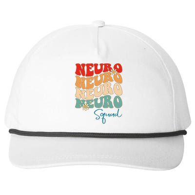 Neuro Squad Nurse Neurology Groovy Medical Neuroscience Gift Snapback Five-Panel Rope Hat