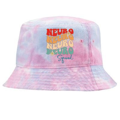 Neuro Squad Nurse Neurology Groovy Medical Neuroscience Gift Tie-Dyed Bucket Hat