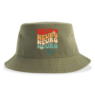 Neuro Squad Nurse Neurology Groovy Medical Neuroscience Gift Sustainable Bucket Hat