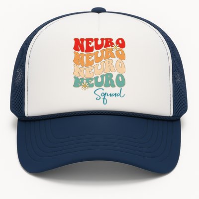 Neuro Squad Nurse Neurology Groovy Medical Neuroscience Gift Trucker Hat