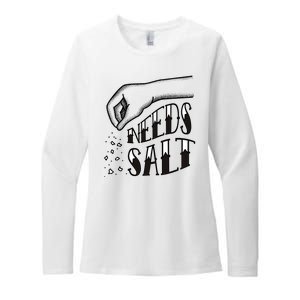 Needs Salt Womens CVC Long Sleeve Shirt