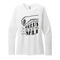 Needs Salt Womens CVC Long Sleeve Shirt