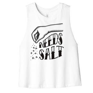 Needs Salt Women's Racerback Cropped Tank