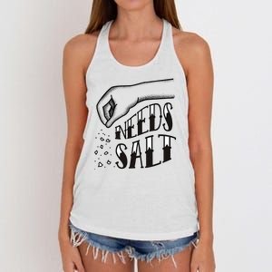 Needs Salt Women's Knotted Racerback Tank