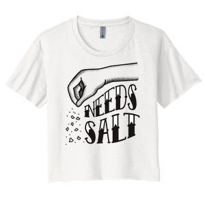 Needs Salt Women's Crop Top Tee