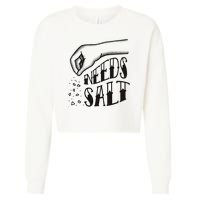 Needs Salt Cropped Pullover Crew