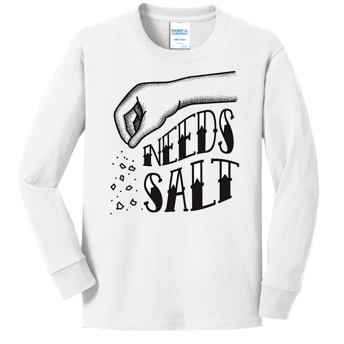 Needs Salt Kids Long Sleeve Shirt