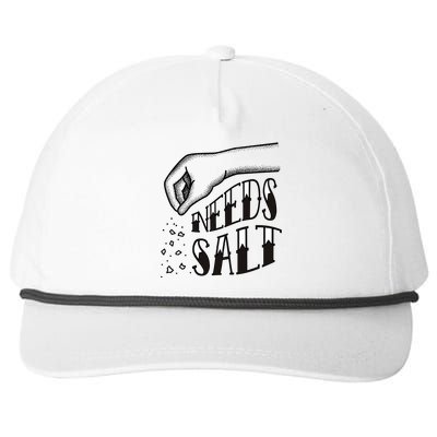 Needs Salt Snapback Five-Panel Rope Hat