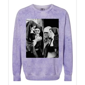 Nuns Smoking Colorblast Crewneck Sweatshirt