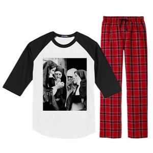 Nuns Smoking Raglan Sleeve Pajama Set