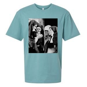 Nuns Smoking Sueded Cloud Jersey T-Shirt