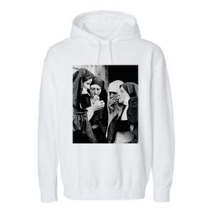 Nuns Smoking Garment-Dyed Fleece Hoodie