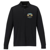 Namastay Sober NA AA 12 Step Recovery  Performance Long Sleeve Polo