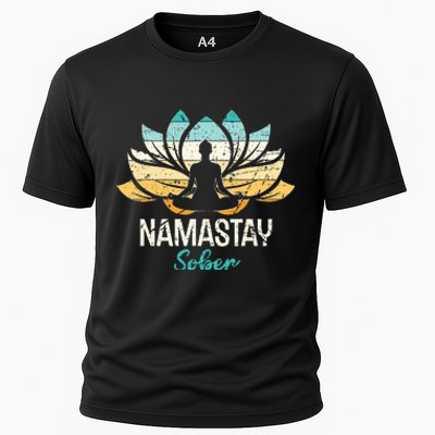 Namastay Sober NA AA 12 Step Recovery  Cooling Performance Crew T-Shirt