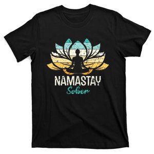 Namastay Sober NA AA 12 Step Recovery  T-Shirt