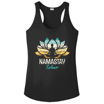 Namastay Sober NA AA 12 Step Recovery  Ladies PosiCharge Competitor Racerback Tank