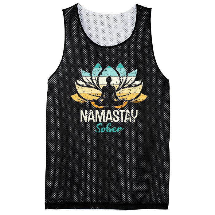 Namastay Sober NA AA 12 Step Recovery  Mesh Reversible Basketball Jersey Tank