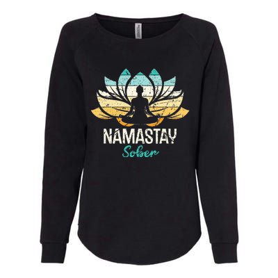 Namastay Sober NA AA 12 Step Recovery  Womens California Wash Sweatshirt