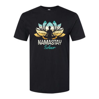 Namastay Sober NA AA 12 Step Recovery  Softstyle CVC T-Shirt