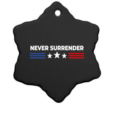 Never Surrender Never Surrender Ceramic Star Ornament