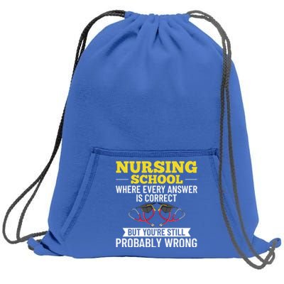 Nurse Student Nursing School Education Graduate Great Gift Sweatshirt Cinch Pack Bag